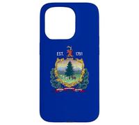 Bandera del Estado DE Vermont - EL Estado DE LA MONTAÑA Verde Carcasa para iPhone 15 Pro