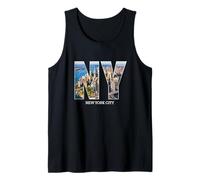 Bandera del Horizonte de la Ciudad de Nueva York del Estado de Nueva York Vintage City Retro Camiseta sin Mangas