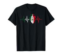 Bandera del latido del corazón de México Orgullo mexicano Viva Cultura mexicana Camiseta
