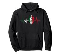 Bandera del latido del corazón de México Orgullo mexicano Viva Cultura mexicana Sudadera con Capucha