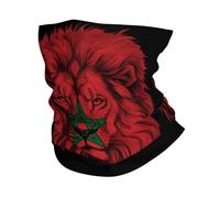 Bandera del León De Marruecos Unisex Bufanda Tubular Multifuncional Snood Elástica Bandana para Correr Yoga Verano Senderismo