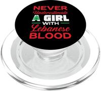 Bandera del Líbano Beirut Lobnan Amante Niña libanesa Mujeres Líbano PopSockets PopGrip para MagSafe