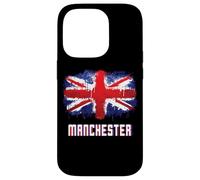 Bandera del Manchester Grunge Union Jack Carcasa para iPhone 14 Pro