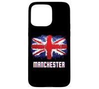 Bandera del Manchester Grunge Union Jack Carcasa para iPhone 15 Pro Max