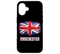 Bandera del Manchester Grunge Union Jack Carcasa para iPhone 16