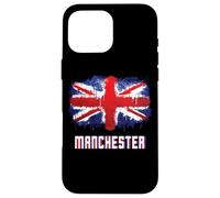 Bandera del Manchester Grunge Union Jack Carcasa para iPhone 16 Pro Max