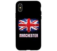 Bandera del Manchester Grunge Union Jack Carcasa para iPhone X/XS