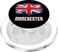 Bandera del Manchester Grunge Union Jack PopSockets PopGrip para MagSafe