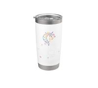 Bandera del orgullo arcoíris Be Careful Who You Hate Unicorn LGBTQ Vaso térmico de acero inoxidable de doble pared