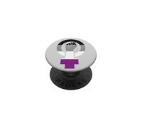 Bandera del Orgullo Asexual Feminista PopSockets PopGrip Adhesivo