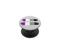 Bandera del Orgullo Asexual Igualdad PopSockets PopGrip Adhesivo