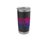 Bandera del orgullo bisexual de ambas maneras bi vintage Vaso térmico de acero inoxidable de doble pared