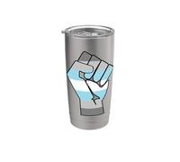 Bandera del orgullo DemiBoy Igualdad Vaso térmico de acero inoxidable de doble pared