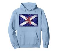 Bandera del Orgullo Escocés de Escocia León Rampant Sudadera con Capucha, Unisex para Adultos, Azul Polvoriento, XL