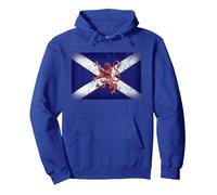 Bandera del Orgullo Escocés de Escocia León Rampant Sudadera con Capucha, Unisex para Adultos, Azul Real, XL