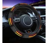 Bandera del Orgullo Gay Arcoíris Americana, Bandera del Progreso LGBT, Universal, 15 Pulgadas, Neopreno, Decoración Interior del Automóvil, Transpirable, Antideslizante, Fundas para Volante, Accesorio