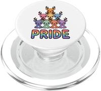 Bandera del Orgullo Gay de Renos, Arco Iris, Desfile Mes, Ciervo aliado PopSockets PopGrip para MagSafe