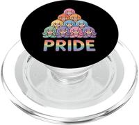 Bandera del Orgullo Gay Sirena Arco Iris Desfile Mes aliado apilado PopSockets PopGrip para MagSafe