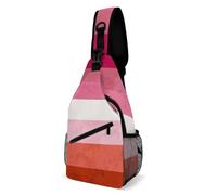Bandera Del Orgullo Lésbico Mujer Hombre Bolsos De Hombro Antirrobo Bolsa De Pecho Con Múltiples Bolsillos Bolsa Cruzada Para Viaje Trabajo Correr