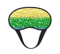 Bandera del orgullo LGBT con purpurina y brillo, Cubiertas oculares completas, antifaces para dormir que bloquean la luz, orejeras opacas para dormir