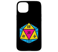 Bandera del Orgullo Pansexual D20 Dados polisexuales LGBT género Queer Carcasa para iPhone 15 Plus