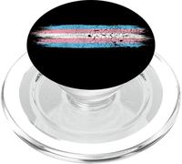 Bandera del Orgullo Transgénero | Igualdad LGBTQ - Vintage Grunge PopSockets PopGrip para MagSafe
