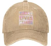 Bandera del Orgullo Transgénero Trans Lives Matter Gorra De Visera Moda Gorra Running Cómoda Sombrero para Senderismo Aire Libre Tenis