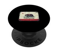 Bandera del oso del estado dorado de California San Francisco PopSockets PopGrip Adhesivo