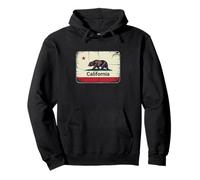Bandera del oso del estado dorado de California San Francisco Sudadera con Capucha