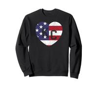 Bandera del país del Mundo de Estados Unidos KC Heart Kansas City Love Letters US Sudadera