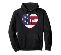 Bandera del país del Mundo de Estados Unidos KC Heart Kansas City Love Letters US Sudadera con Capucha