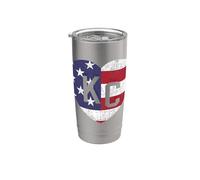 Bandera del país del mundo de Estados Unidos KC Heart Kansas City Love Letters US Vaso térmico de acero inoxidable de doble pared