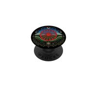 Bandera del Pueblo romaní Vintage Cultura Gitana Envejecida PopSockets PopGrip Adhesivo