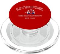 Bandera del Reino Unido Dentro de un velero Vintage Liverpool England Travel PopSockets PopGrip para MagSafe