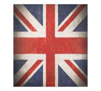 Bandera del Reino Unido desgastado estilo grunge cubiertas magnéticas para lavavajillas, decoración limpia y sucia, panel de cubierta de lavavajillas de 58 x 66 cm