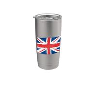 Bandera del Reino Unido Union Jack británica Vaso térmico de acero inoxidable de doble pared