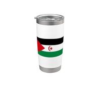 Bandera del Sáhara Occidental, Bandera de la Democracia Árabe Saharaui Vaso térmico de acero inoxidable de doble pared