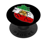 Bandera del Sol del león de Irán, Irán, Bandera de Irán, Bandera de Irán. PopSockets PopGrip Adhesivo