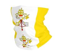 Bandera del Vaticano Unisex Pasamontañas Resistente Al Viento Bandana Suave Tubular Pañuelo para Moto Ciclismo Senderismo Deportes
