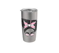 Bandera Demigirl Niña Negra Vaso térmico de acero inoxidable de doble pared