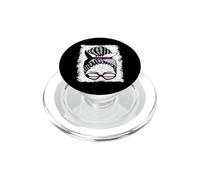 Bandera Demisexual Chica Negra PopSockets PopGrip para MagSafe
