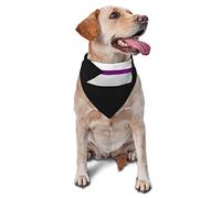 Bandera Demisexual Spring Dog Bandanas Boy Bulk Puppy Pañuelo Ajustable Triángulo Suave Baberos Accesorios para Perros Pequeños Medianos Grandes Gatos Blanco