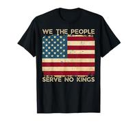 Bandera divertida de No Kings In America, Democracy, We The People USA Camiseta