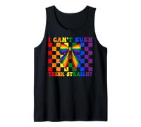 Bandera divertida del arco iris del orgullo gay I Can't Even Think Straight Camiseta sin Mangas