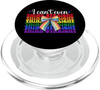 Bandera Divertida del Arco Iris del Orgullo Gay I Can't Even Think Straight PopSockets PopGrip para MagSafe