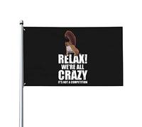 Bandera divertida y loca de animales del bosque con ardillas salvajes, colores vivos, resistente a la decoloración por rayos ultravioleta, perfecta para decoración del hogar en interiores y exteriores