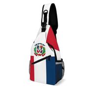 Bandera Dominicana Hombre Mujer Mochilas De Hombro Multiusos Bolsos De Hombro Con Correa Ajustable Bolsa Cruzada Para Trabajo Ciclismo Correr