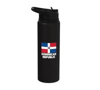 Bandera Dominicana República Dominicana Santo Domingo Cumpleaños Stainless Steel Insulated Water Bottle