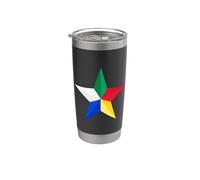 Bandera drusa, Al Muwahhidun, Druze estrella símbolo bandera drusa Vaso térmico de acero inoxidable de doble pared
