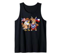 Bandera EE. UU. Chile Raíces Estadounidense-Chilenas Camiseta sin Mangas